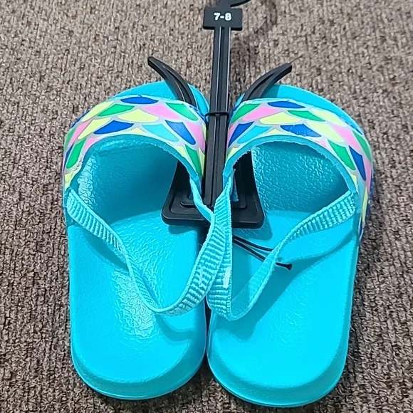 OKIE DOKIE TODDLER "ISAND TURQUOISE " SANDALS SIZE 7-8 - Picture 7 of 9